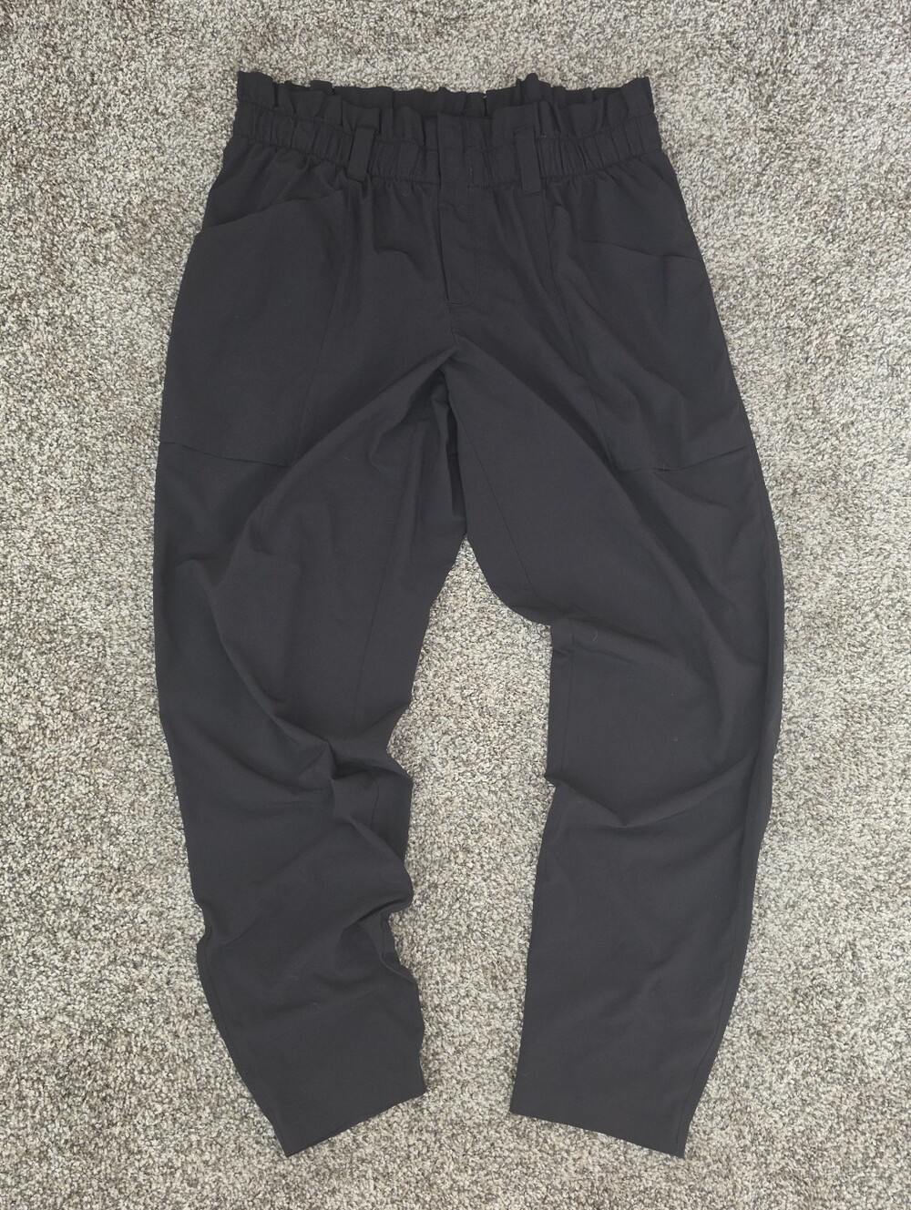 Athleta Womans Waist Stretch Black Lightweight Athletic Pants